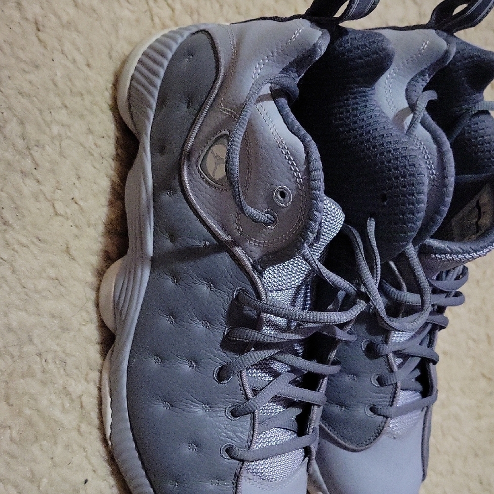 Gray Jordan Athletic Sneakers